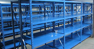 獨(dú)家優(yōu)美設(shè)計(jì)輕型倉儲貨架 浙江中企廣電找到完美解決方案