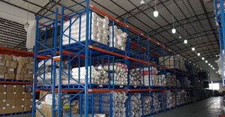 勝通的紡織面料貨架得到了奧賽德的肯定