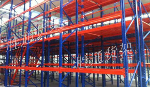 浙江聚淼復合面料與勝通貨架訂購橫梁式貨架數(shù)十組