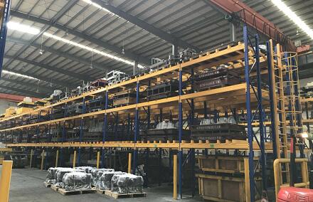 金華豐碩化妝用品重型橫梁貨架項(xiàng)目交付使用