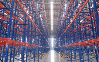 杭州某成套開關廠多組重型貨架安裝完畢